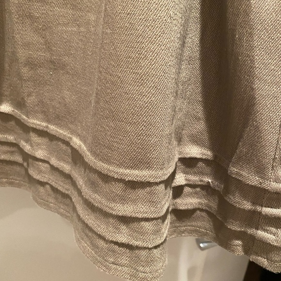 Talia taupe tunic short button up dress - Picture 4 of 10